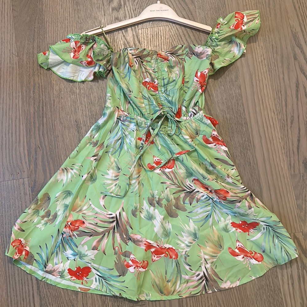 Off the shoulder mini dress